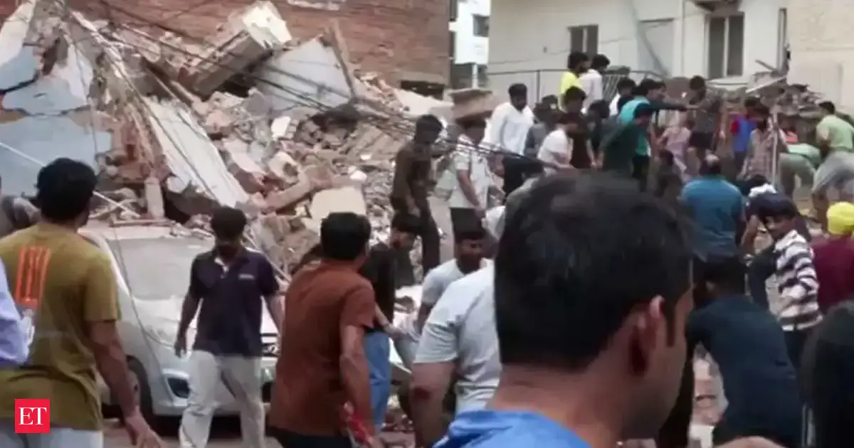 Delhi building collapse: Two rescued, several feared trapped after structure collapsed in Satya Niketan