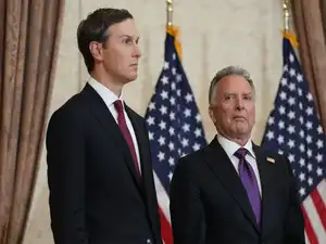 US envoys Steve Witkoff and Jared Kushner arrived in Kyiv on Sunday for their first official Ukraine visit, as part of renewed efforts to broker peace after Russia’s full-scale invasion.<br><br>