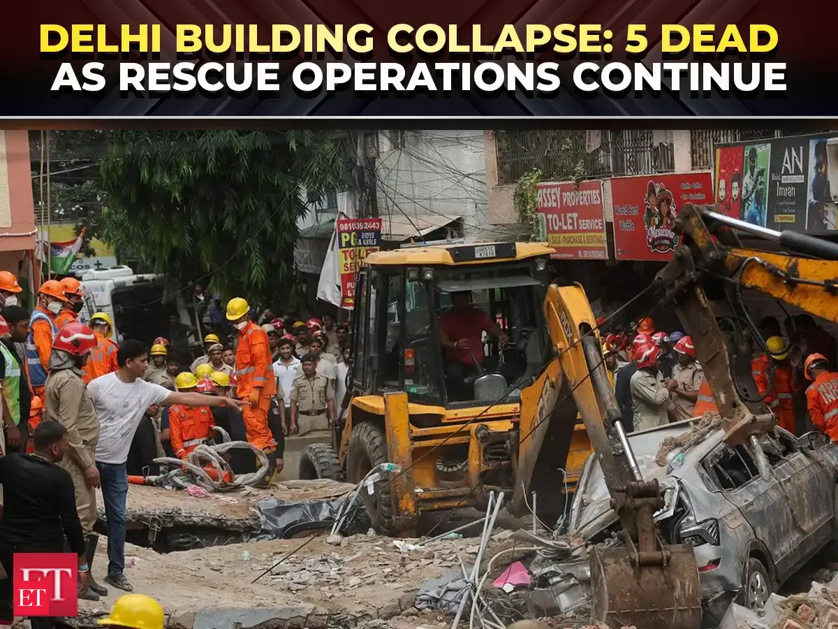 Delhi building collapse: At least 5 dead, 11 rescued as rescue ...