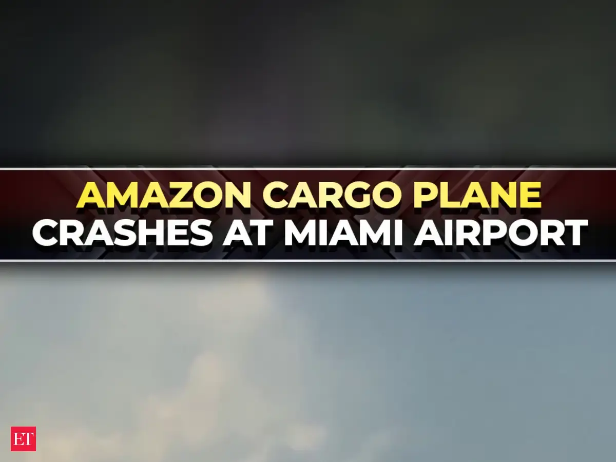 Amazon Prime air cargo flight crashes after runway overrun at Miami airport; at least 5 killed