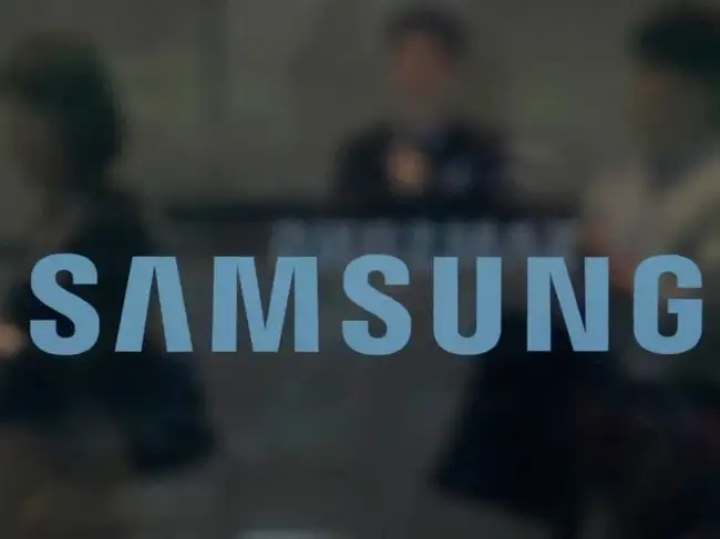 The logo of the Samsung Electronics Co. is seen at its office in Seoul, South Korea, Wednesday, May 20, 2026.