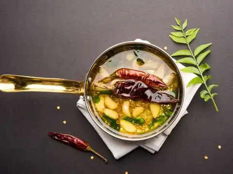 Temper With Mustard Seeds And Curry Leaves