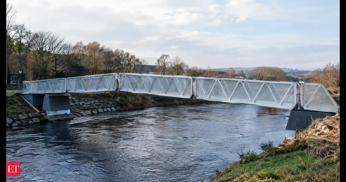 In 2011, Axion built a 90-foot plastic bridge over Scotland's River Tweed. 1 year later, ASME reported its six sections took just 4 days to assemble on-site in Edinburgh