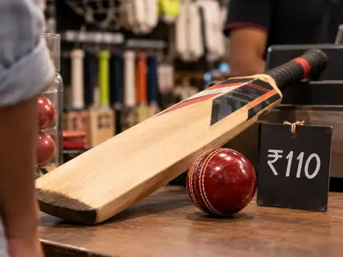 A bat and ball together cost ₹110. The bat costs ₹100 more than the ball. How much does the ball cost?