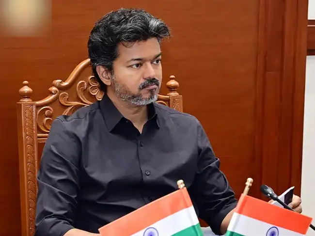 Chennai, Sep 08: Tamil Nadu Chief Minister C. Joseph Vijay chairs a review...
