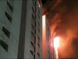 Massive fire breaks out at Surat textile market; over a dozen shops damaged, firefighter injured