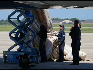 Trump's Air Force One's emergency slide deploys, delays trip to GOP soiree in Texas