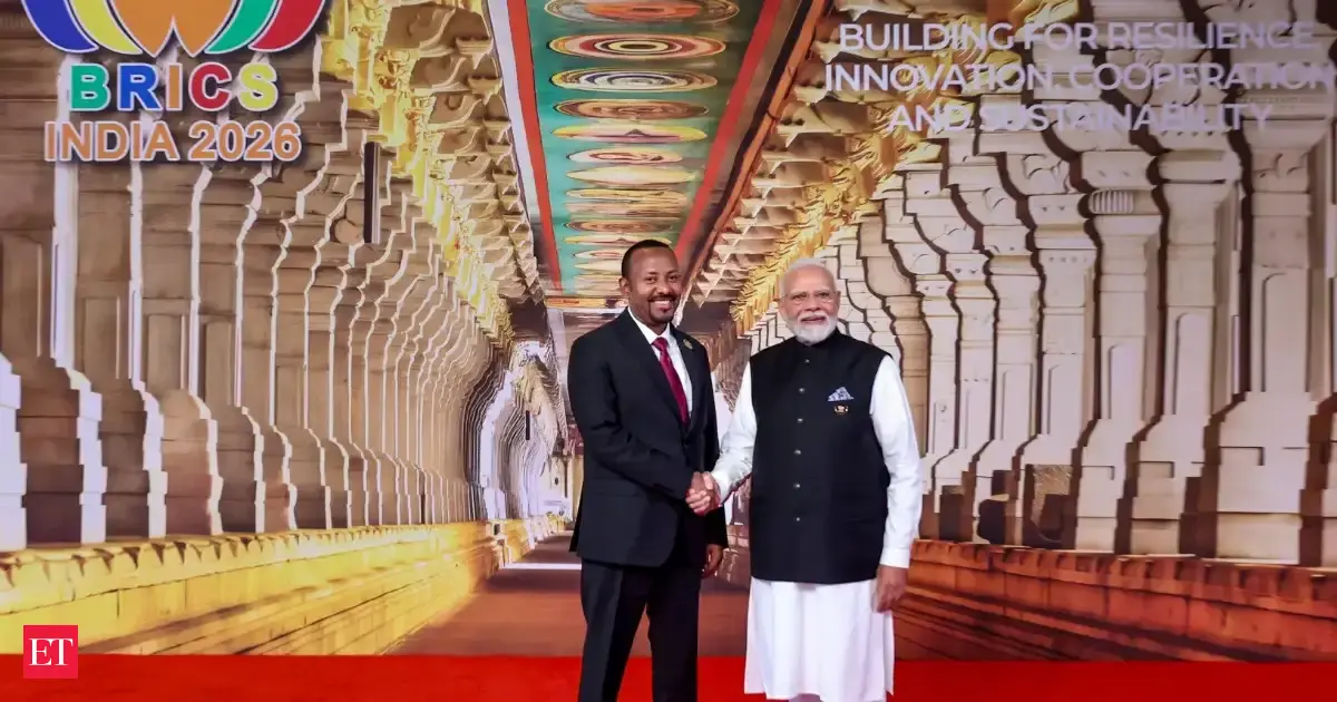 PM Modi greets BRICS leaders against TN's Ramanathaswamy temple backdrop