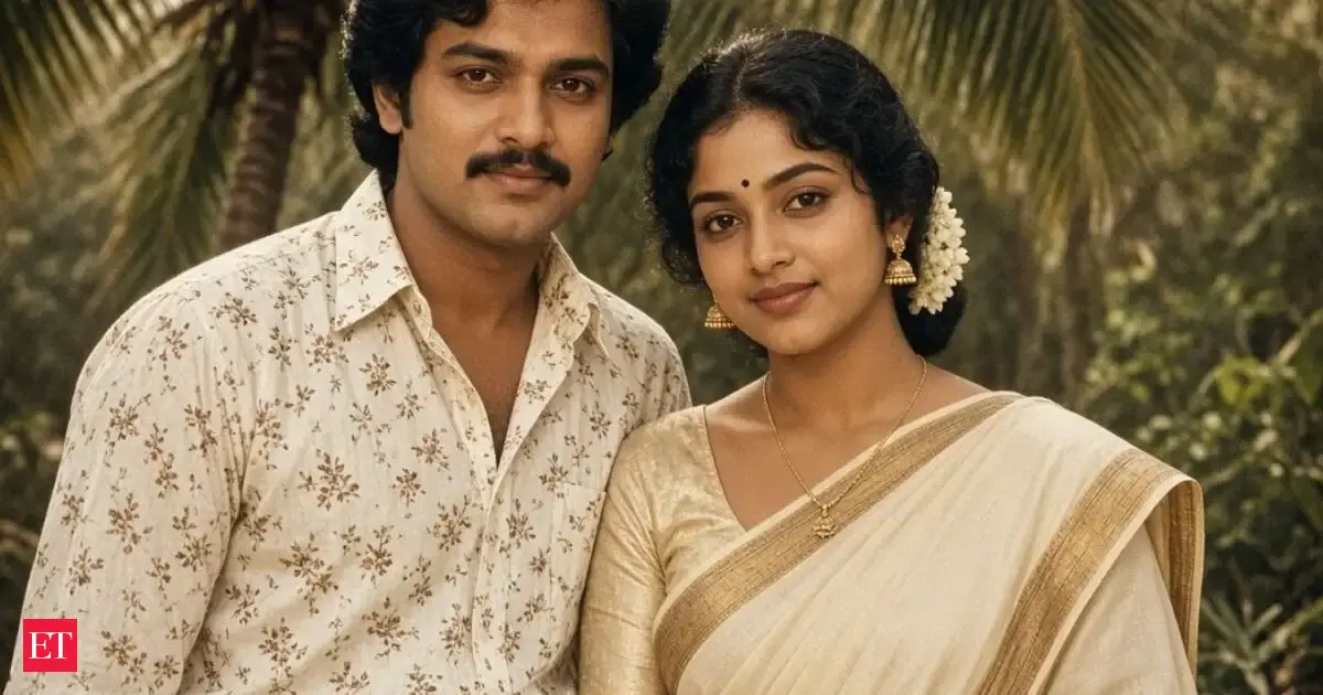 1980s AI photo trend: 10+ prompts to turn your photos into vintage Kerala hero and heroine images from old Malayalam movies