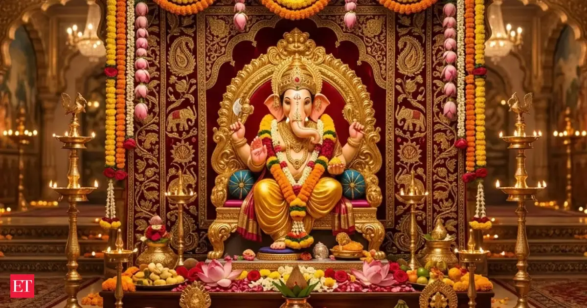 Ganesh Sthapna decoration ideas 2026: 10 best AI prompts to create beautiful Ganpati decor at home with floral, DIY and eco-friendly themes