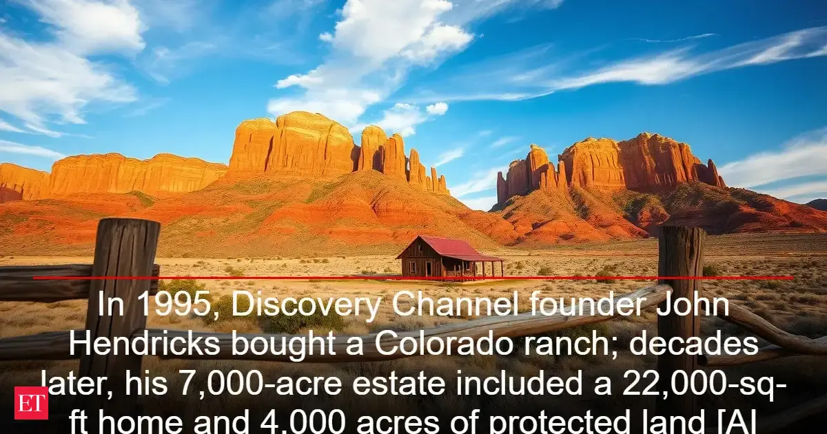In 1995, Discovery Channel founder John Hendricks bought a Colorado ranch; decades later, his 7,000-acre estate included