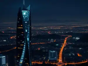 Silicon Valley AI Nightscape