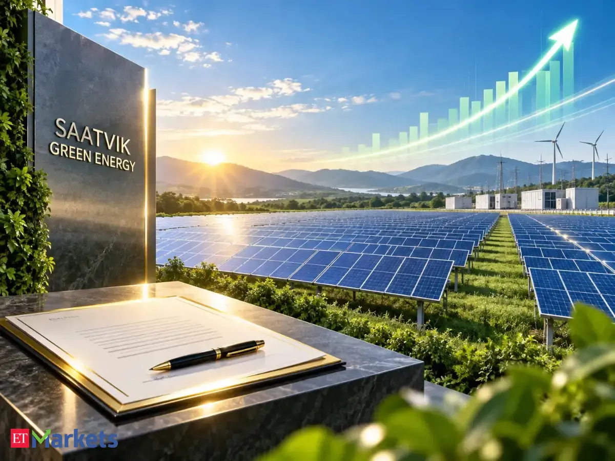 Saatvik Green Energy shares jump 10% on Rs 1,041 crore SECI solar order