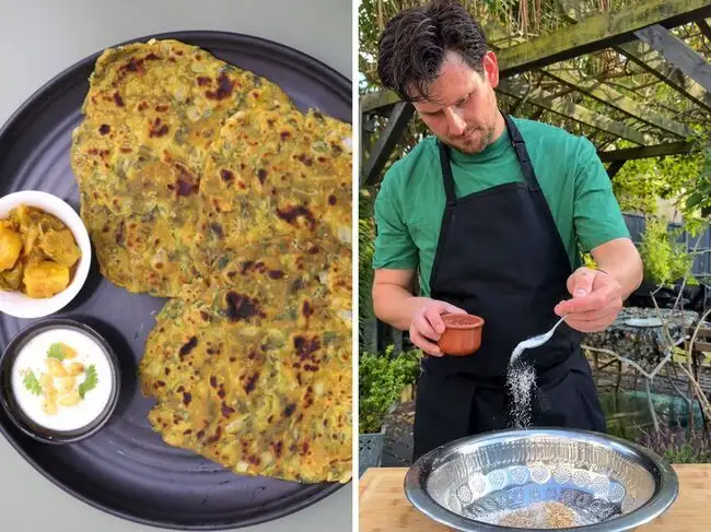 Not naan or roti: London chef prepares Gujarat’s famous methi thepla ...