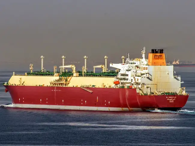 An archive photo of Qatari LNG tanker Al Rekayyat