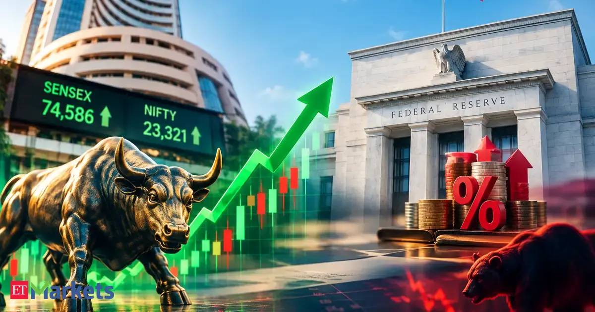 Sensex rises 200 points, Nifty above 23,300 despite Fed rate hike. Why bears may be ready to pounce