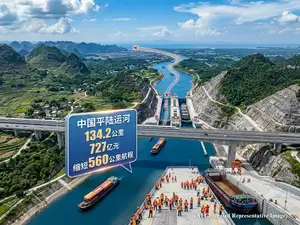 China built 134-km long Pinglu canal after spending four years digging through mountains; it now cuts 560 kms to reach the sea