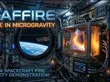 NASA launched an empty spacecraft away from the ISS and set materials inside on fire; scientists used the experiment to study how flames spread in space