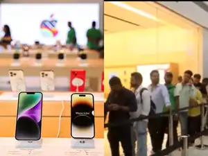 eager buyers queue up early outside the Apple Store to be among the first to get their hands on the newly launched iPhone series.<br>