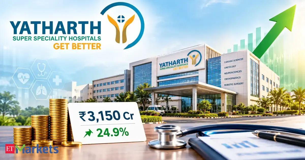Yatharth Hospitals shares rally 10% to fresh record high as Advent set to acquire 25% stake; stock up 20% in two days  economictimes.indiatimes.com
