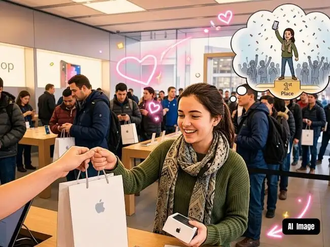 psychology explains the reason behind iphone long queues