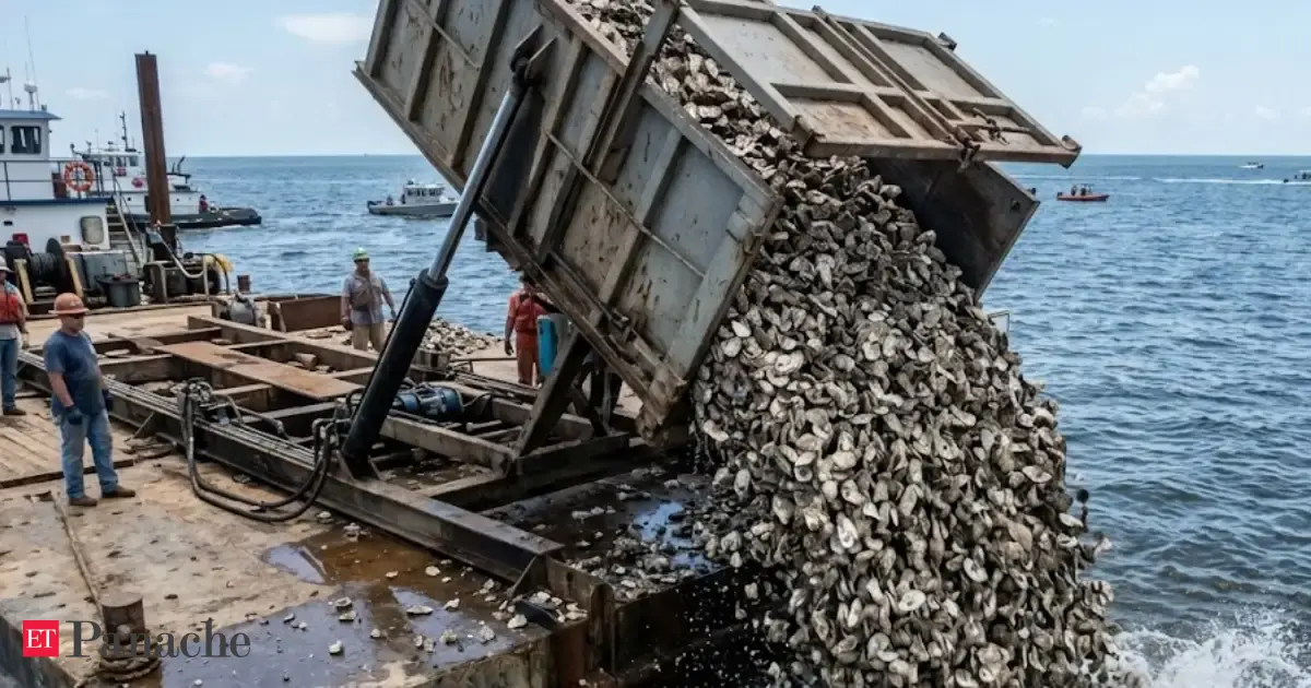 Alabama dumped 16,000,000 used oyster shells from restaurants into the sea. It has now developed cleaner water, marine life, reefs, and restored coastal environment