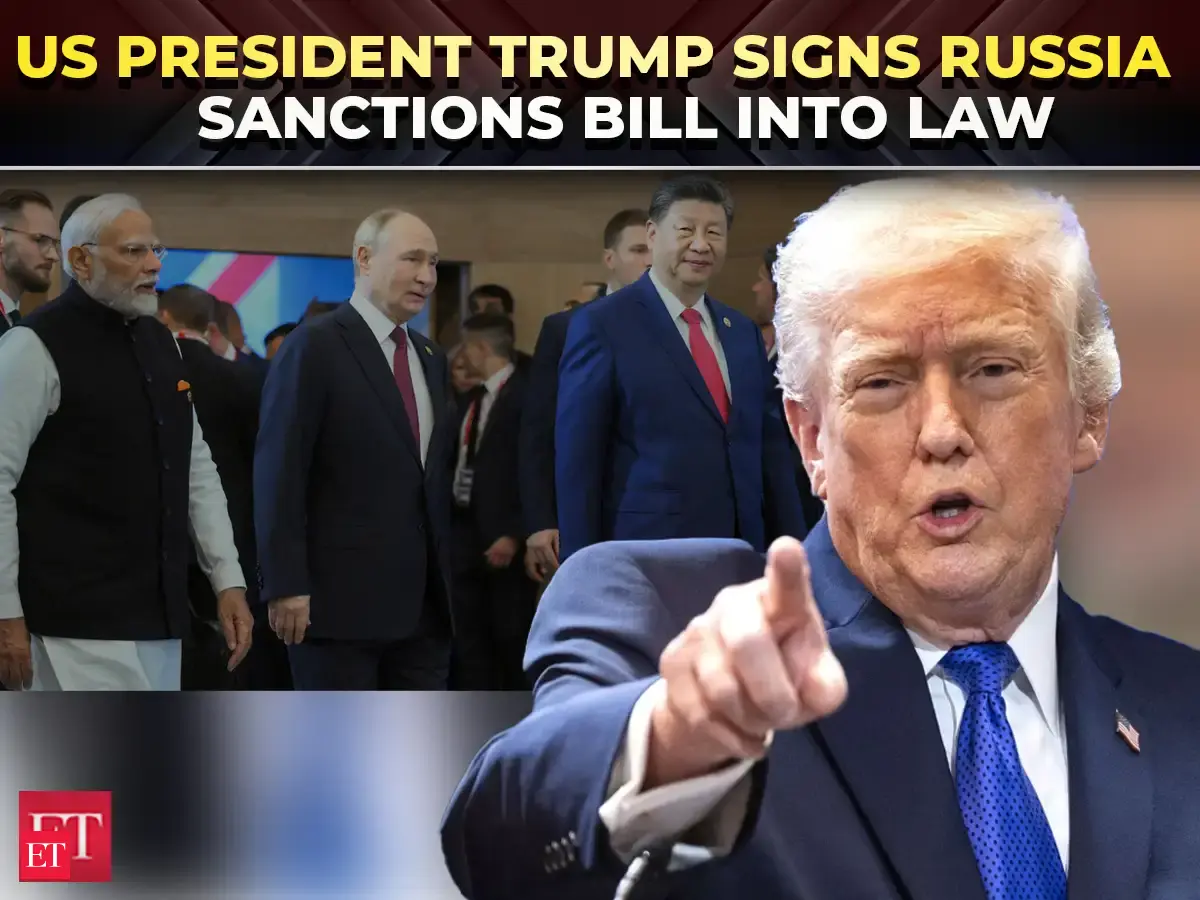 US President Trump signs Russia sanctions bill, clears way for 100% ...