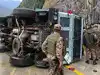 BSF vehicle overturns on Jammu-Srinagar highway; 5 personnel injured