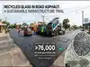 In 2023, an Australian city put 76,000 recycled bottles into its roads; 25 tonnes of crushed glass replaced virgin sand in a major resurfacing trial