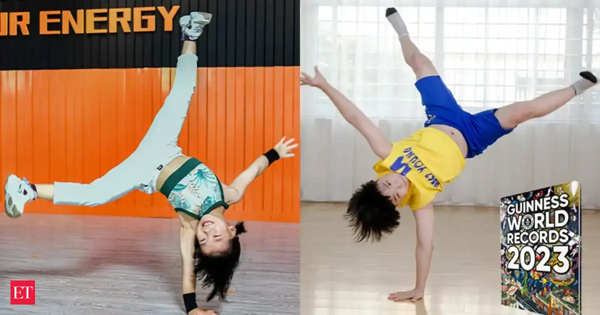 Meet Wang Guanwutong and Qi Yufan, the Chinese breakdancing prodigies who began training as children and set Guinness records for extreme airflare performances