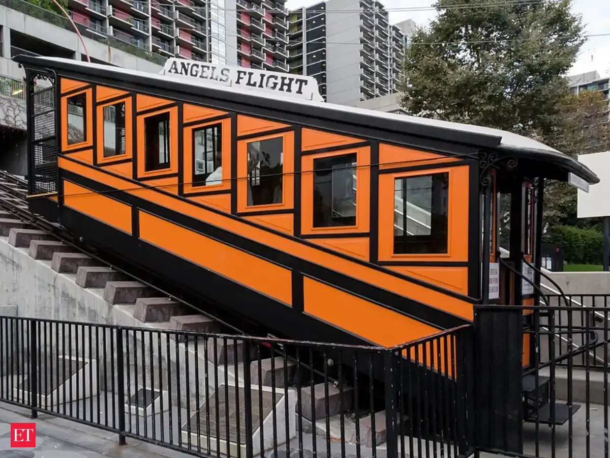 In 1901, Los Angeles opened Angels Flight up a 33% Bunker Hill slope; by 1952, the short railway was credited with more than 100 million passengers