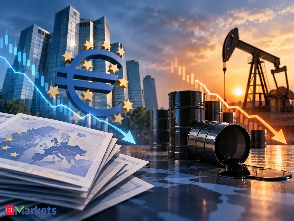 Euro area bond yields fall as oil prices ease