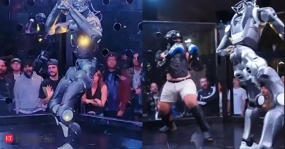 A humanoid robot just 'brutally' beat a human in a cage—are we ready for a future that feels like a 'Terminator' movie?