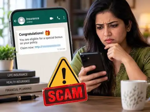 Scam #2: That "bonus" message from your insurer on WhatsApp? It's probably fake