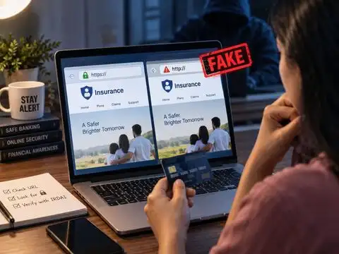Scam #1: Fake insurance websites look exactly like the real thing; don't get fooled