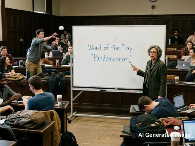 Word of the Day: ‘Pandemonium’ meaning, pronunciation, history and ...