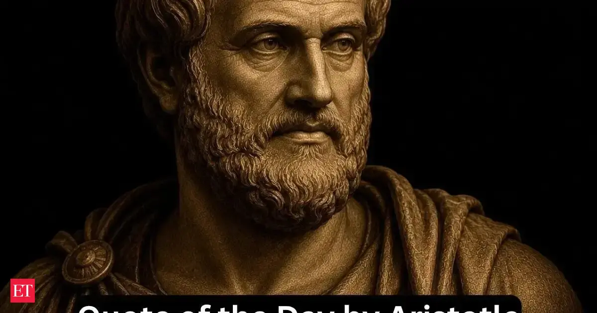 Quote of the day by Aristotle: 'Think as the wise men think, but talk like the simple people do.' Life lessons from inspiring quote on clear connection, true intelligence, deep thinking and clarity