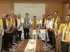 Eight United Democratic Party legislators join Bharatiya Janata Party in New Delhi