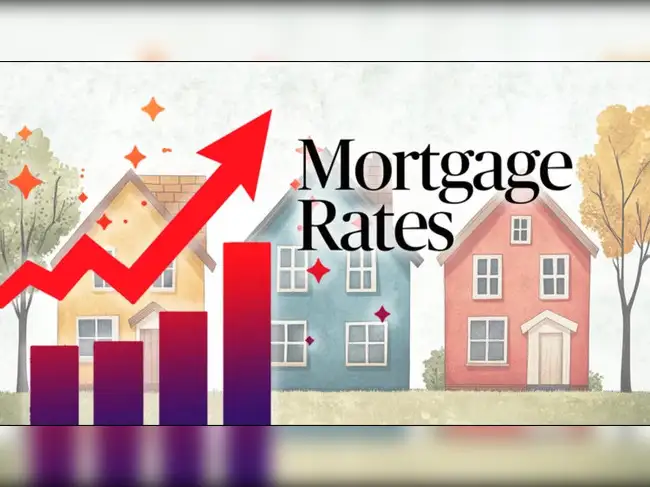 For sale sign outside a home as U.S. mortgage rates rise