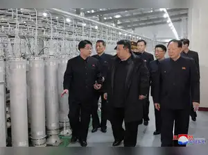 FILE PHOTO: North Korean leader Kim Jong Un visits the country's nuclear material production base and nuclear weapons institute, at an undisclosed location in North Korea, in this photo released by