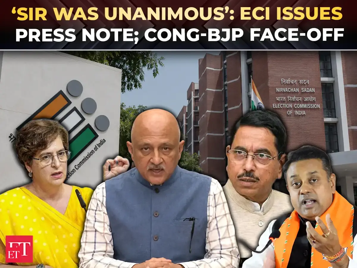 SIR row: ECI press note says all decisions were unanimous; BJP hits ...