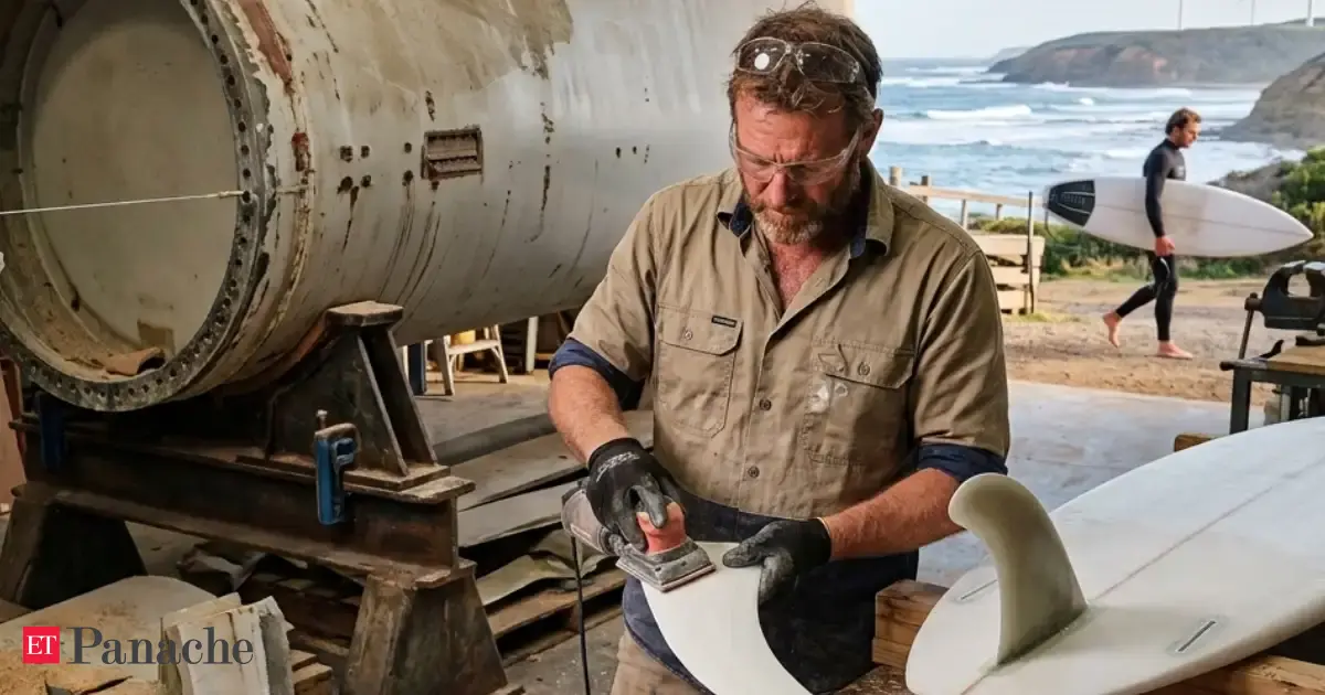 Aussies are transforming 40-metre wind turbine blades into surfboard fins. Recycles nearly 90% of used blades instead ending up in landfills