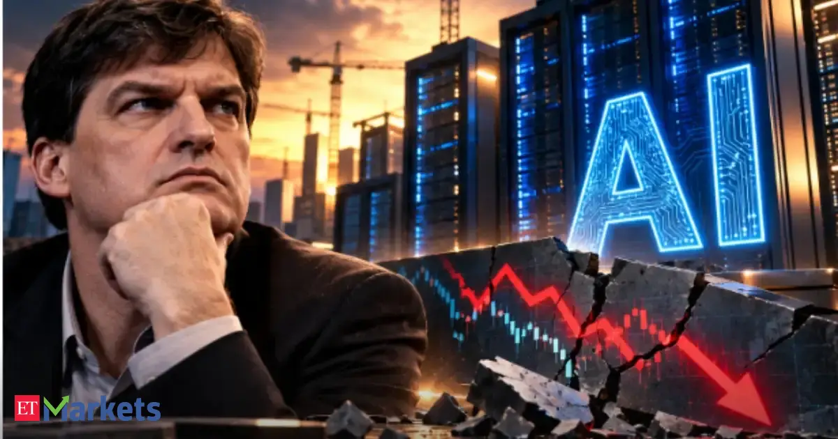 Michael Burry, the 'Big Short' investor, looking at stock charts.