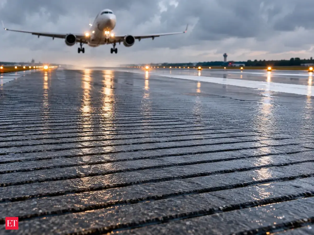 Why do some US airport runways have grooves cut across the pavement? They help stop aircraft tires from hydroplaning when the runway is wet