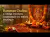 Hanuman Chalisa: 5 Things Devotees Traditionally Do Before Reciting It