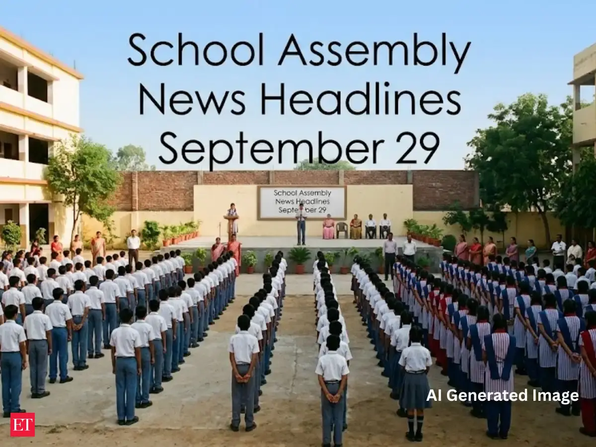 School Assembly News Headlines for September 29: Top India, world, sports and business news