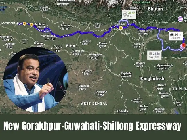 Gorakhpur-Guwahati-Shillong expressway