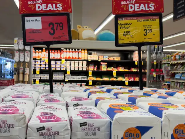 Sales in California supermarkets