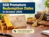 SGB premature redemption dates in October 2026: Check tranche-wise dates and request deadlines