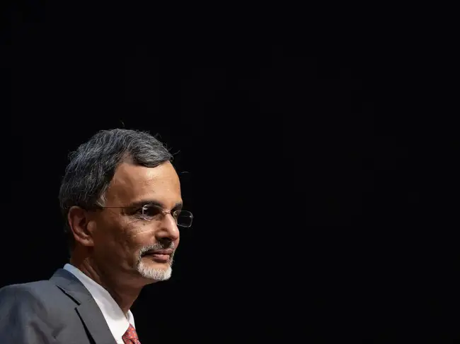 India's Chief Economic Adviser V. Anantha Nageswaran attends a news conference in New Delhi, India, January 31, 2023.
